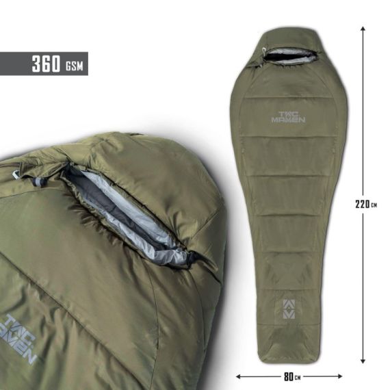 MUMMY SLEEPING BAG 360GR/M² D19003