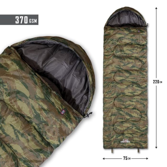 MAJOR SLEEPING BAG 370GR/m² CAMO D19002-Camo